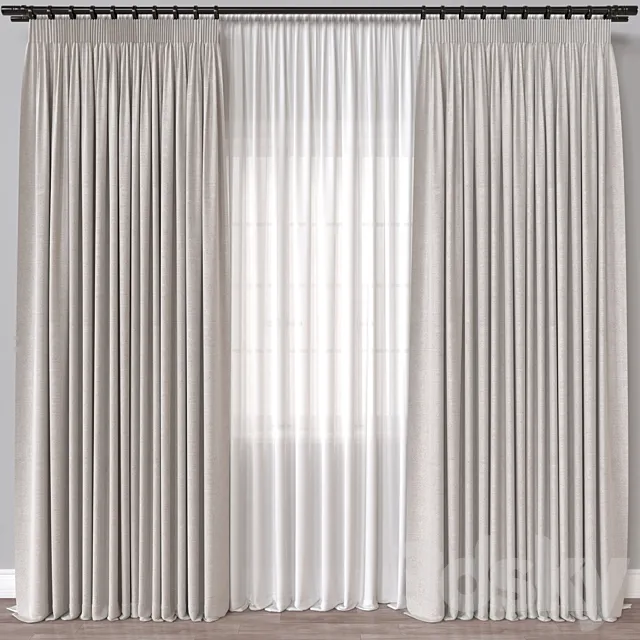 Curtain A670 3D Model