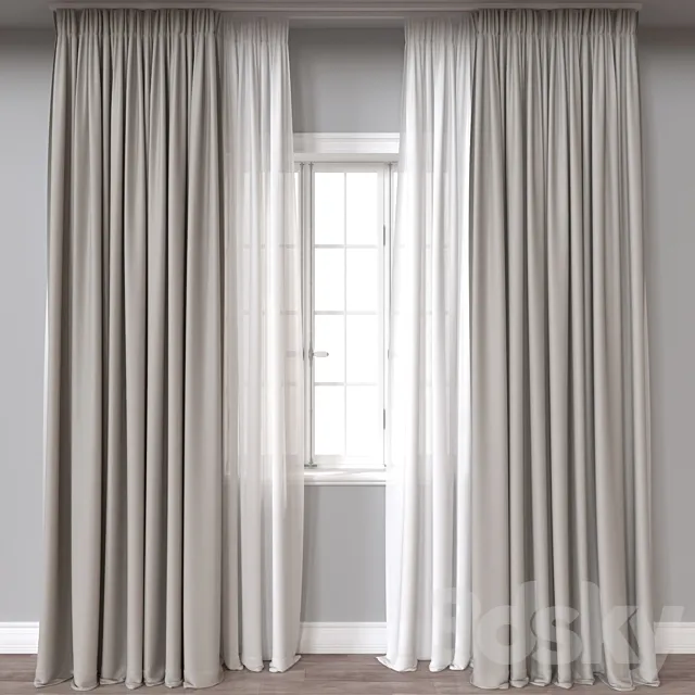 Curtain A735 3D Model Curtain A735 3D Model