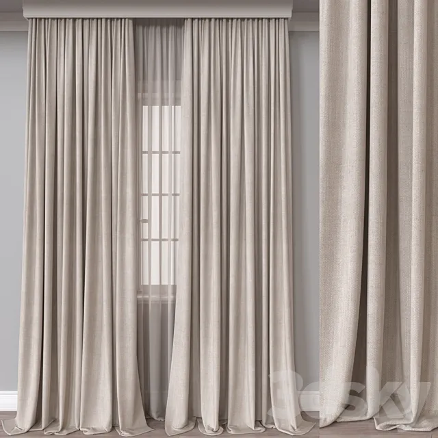 Curtain A801 3D Model Curtain A801 3D Model