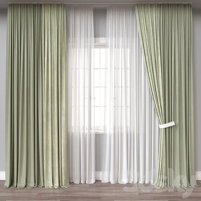 Curtain A823 3D Model Curtain A823 3D Model