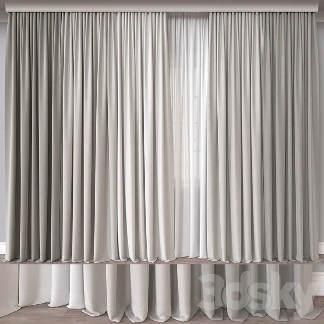 Curtain A848 3D Model Curtain A848 3D Model