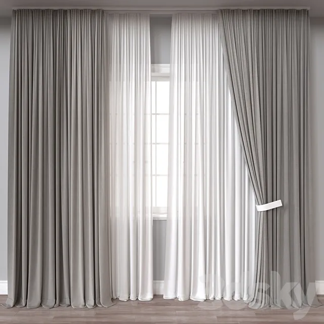 Curtain A868 3D Model Curtain A868 3D Model