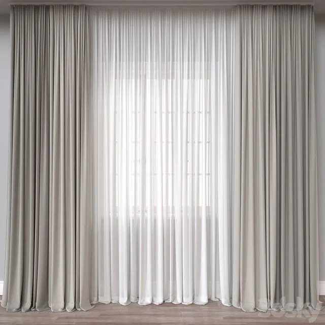 Curtain A869 3D Model Curtain A869 3D Model