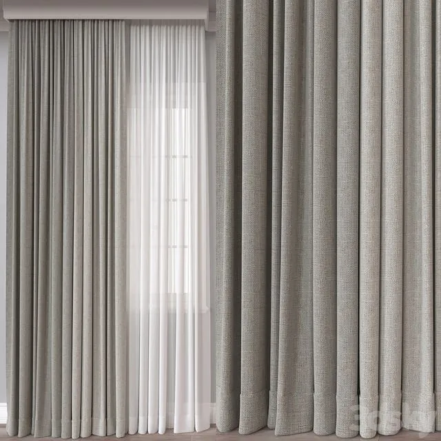 Curtain A876 3D Model Curtain A876 3D Model