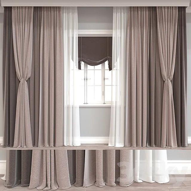 Curtain A894 3D Model