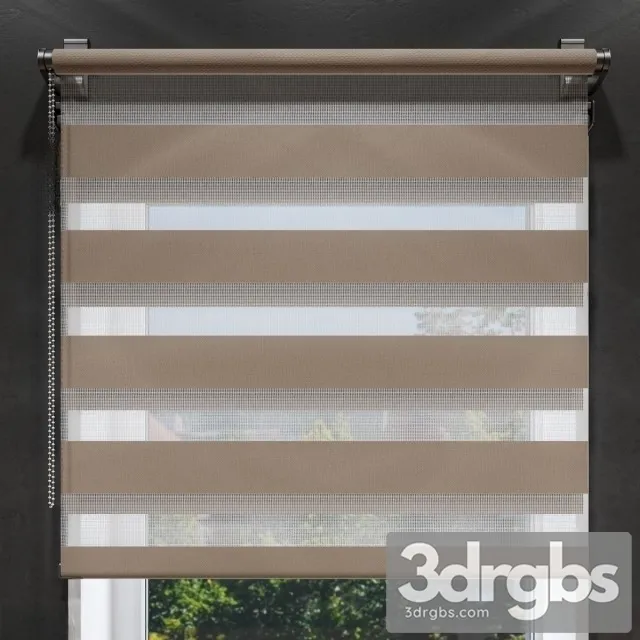 Curtain Blind Day Night Animated 3D Model Download