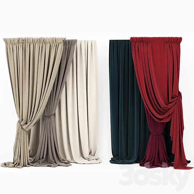 Curtain collection 07 3DModel