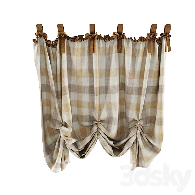 Curtain country 3DModel