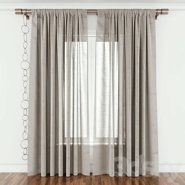 Curtain №20 3D Model Curtain №20 3D Model