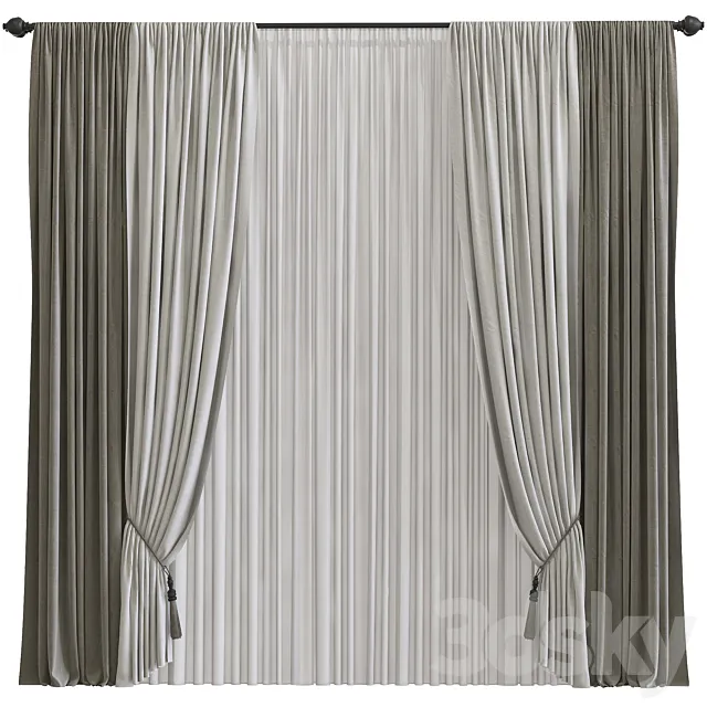 Curtain №702 3D Model Curtain №702 3D Model