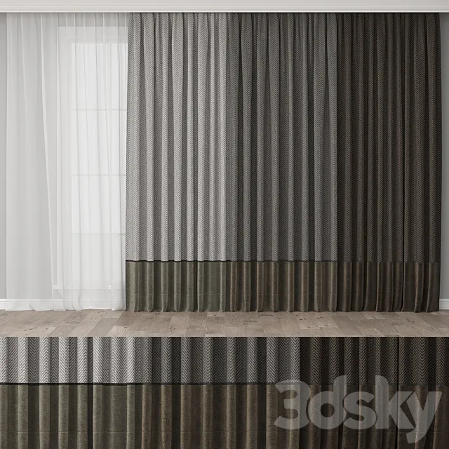 Curtain for Interior 01 3D Model