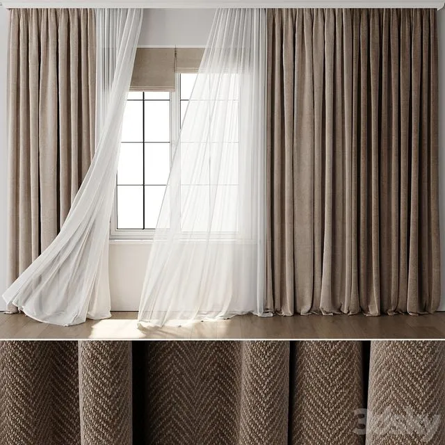 Curtain for Interior 112 3D Model Curtain for Interior 112 3D Model