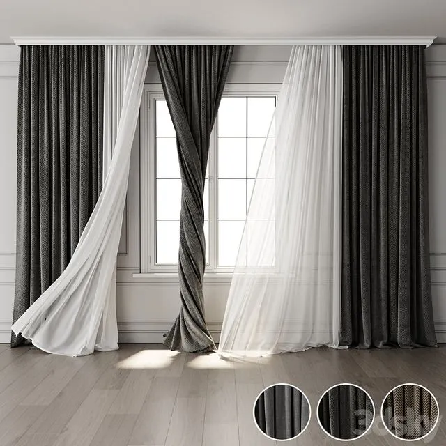 Curtain for Interior 123 3D Model Curtain for Interior 123 3D Model