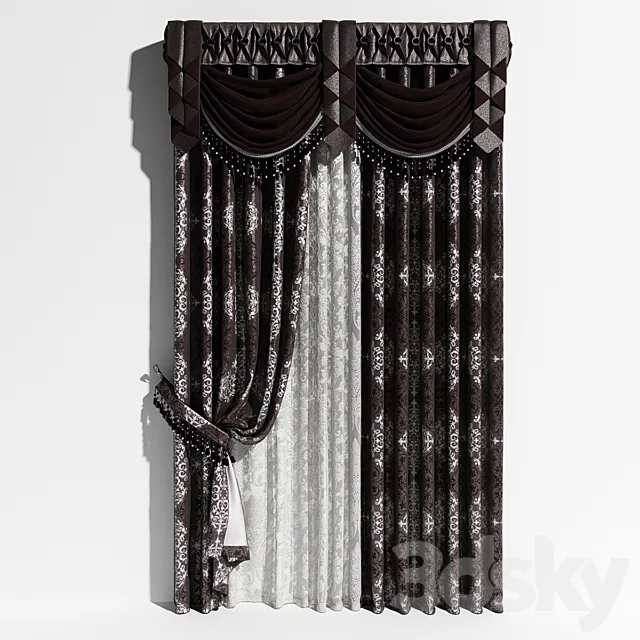 Curtain Lambrequin 3DModel
