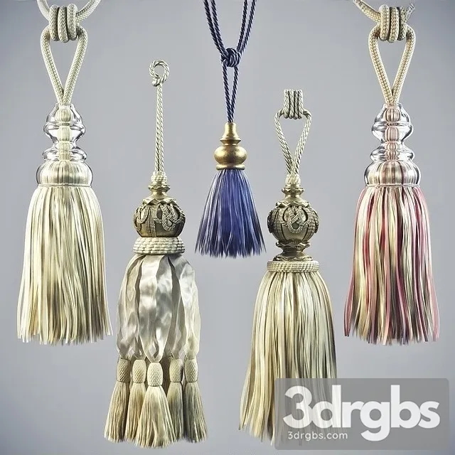 Curtain Large Brush Set Part II 3D Model Download