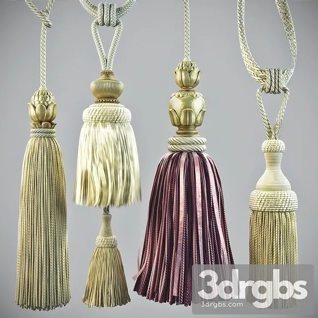 Curtain Large Brush Set Part IV 3D Model Download