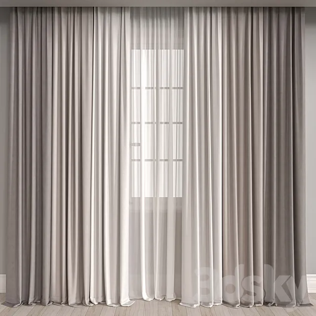 curtain m019 3D Model