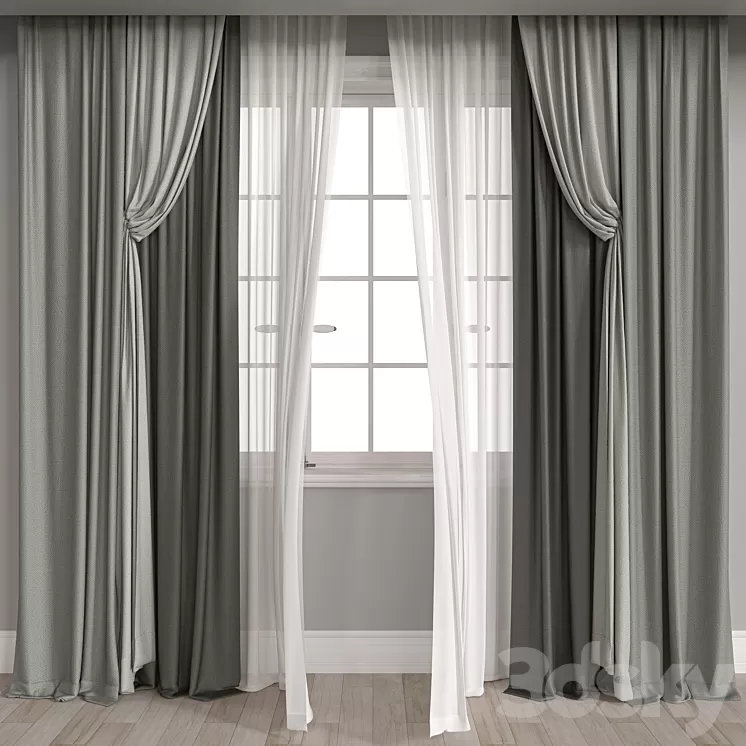 curtain m026 3D Model Free Download