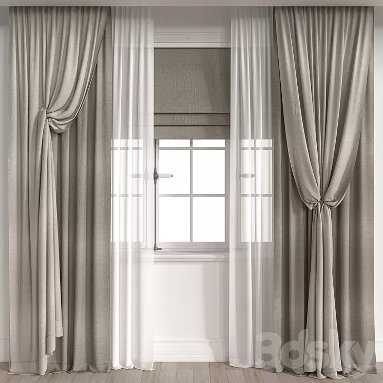 curtain m036 3D Model Free Download