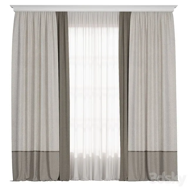 Curtain MK 001 3D Model Curtain MK 001 3D Model