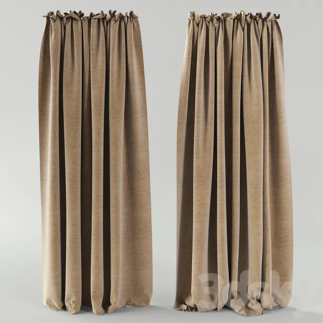 Curtain of dense tissue. 3DModel