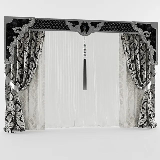 curtain pelmet with great 3D Model curtain pelmet with great 3D Model