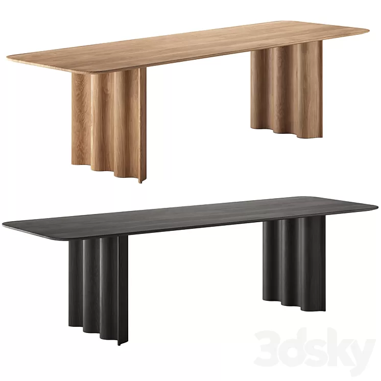 CURTAIN | Rectangular table by ZEITRAUM 3D Model Free Download CURTAIN | Rectangular table by ZEITRAUM 3D Model Free Download