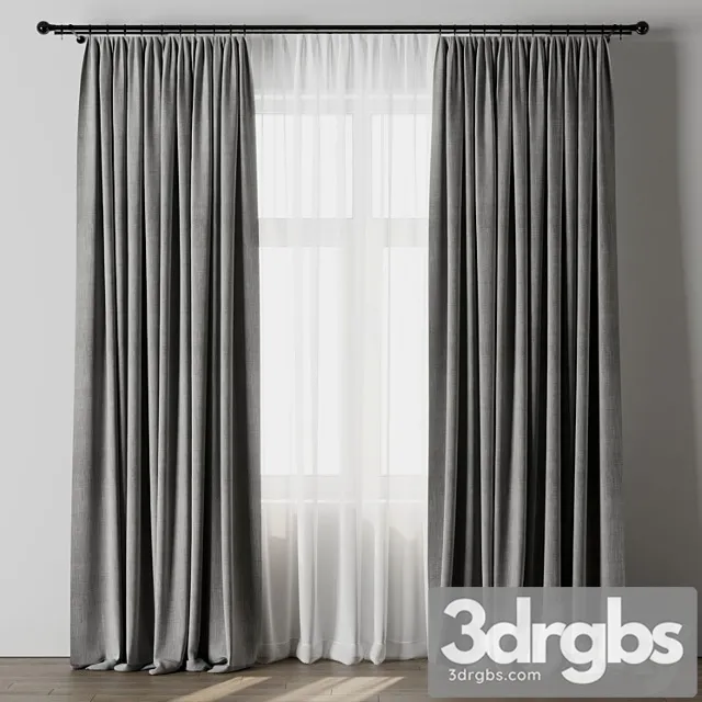 Curtain Rod 3 3D Model Download