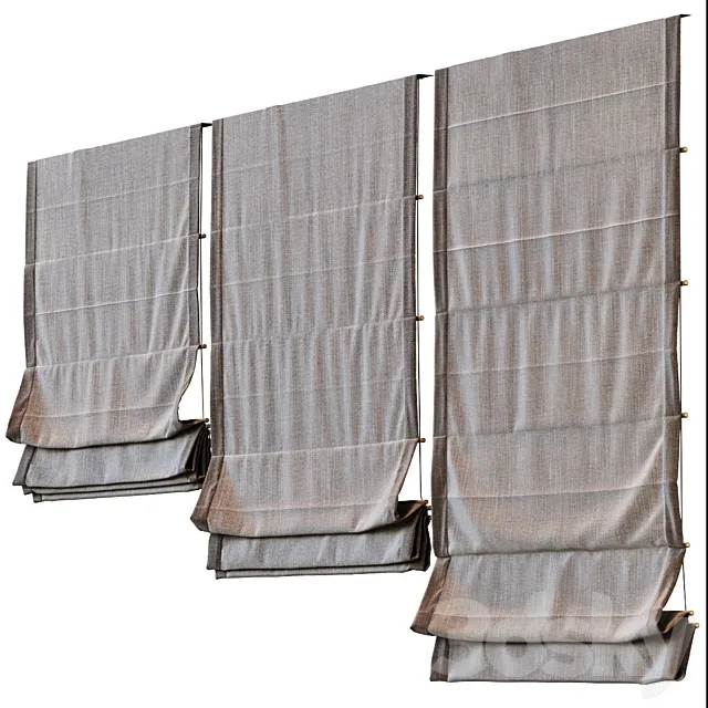 Curtain Roman 2 3D Model Curtain Roman 2 3D Model