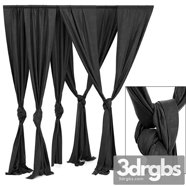 Curtain Set 3 3D Model Download