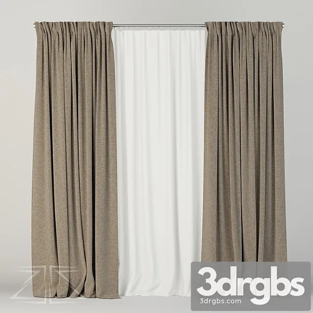 Curtain Set 8 3D Model Download