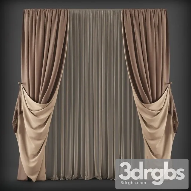 Curtain Shtory 115 3D Model Download