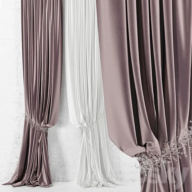 Curtain with pickup 3DModel