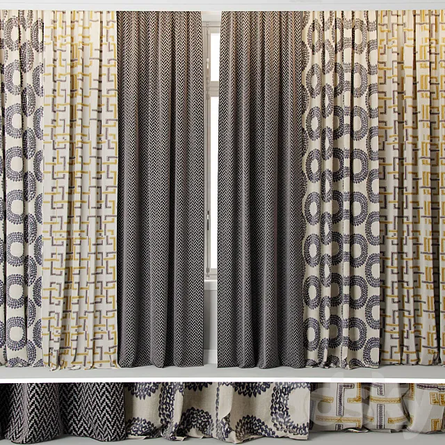 Curtain with window – 8 BLACKOUT CURTAINS 3DModel Curtain with window – 8 BLACKOUT CURTAINS 3DModel