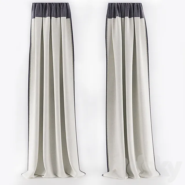 CURTAIN WITH ZIPPER 3DModel