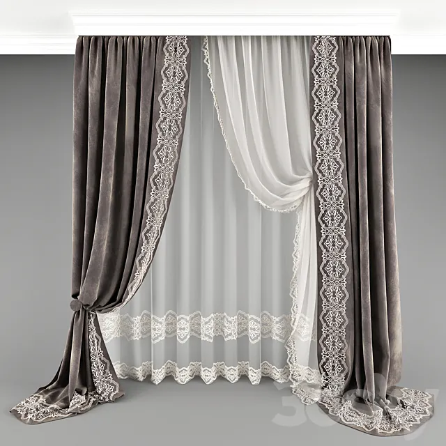 Curtain_012 3DModel Curtain_012 3DModel