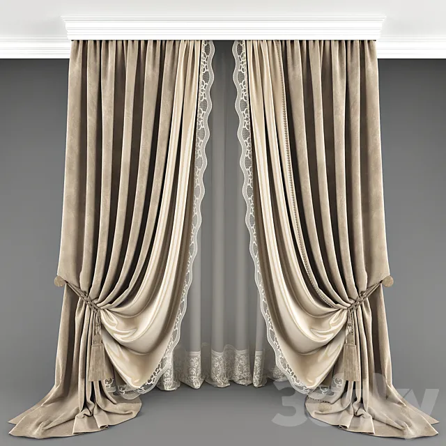 Curtain_02 3DModel Curtain_02 3DModel