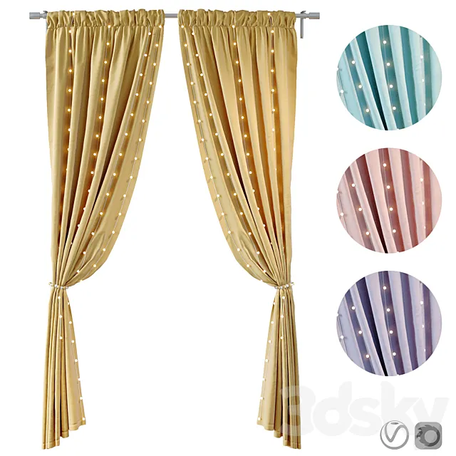 Curtain_06 3D Model Curtain_06 3D Model