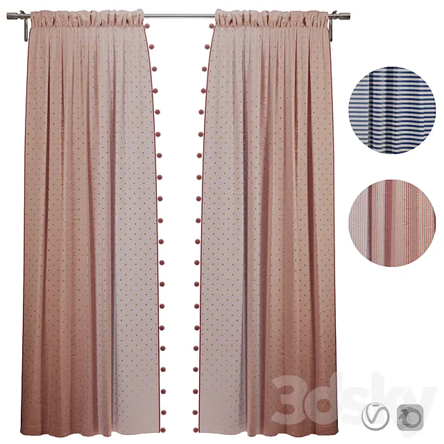 Curtain_07 3DModel Curtain_07 3DModel