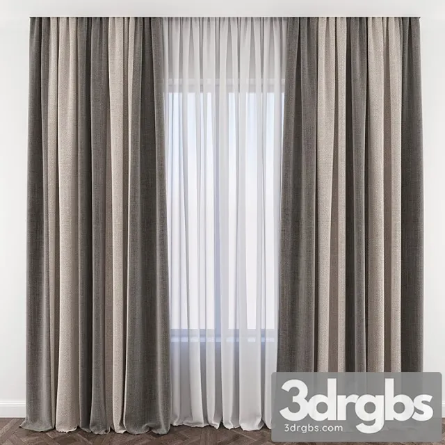 Curtain_1_2 3D Model Download