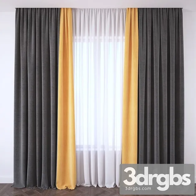 Curtain_3 3D Model Download