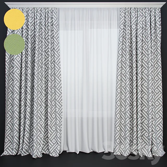 Curtain_model_2 3DModel Curtain_model_2 3DModel