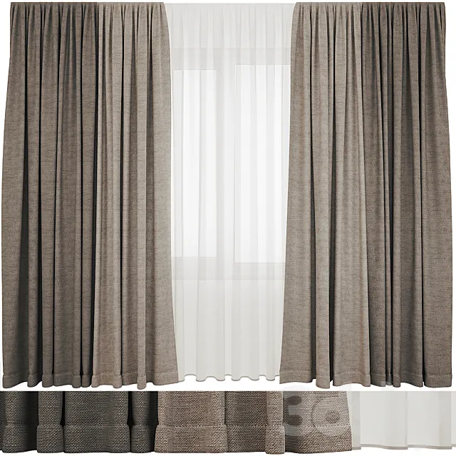 Curtain_model_6 3D Model Curtain_model_6 3D Model