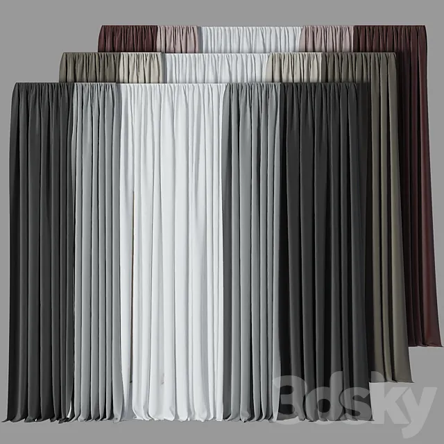Curtain_set_17 3DModel