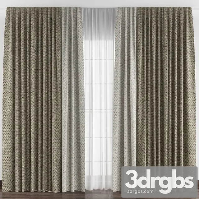 Curtains 004 3D Model Download