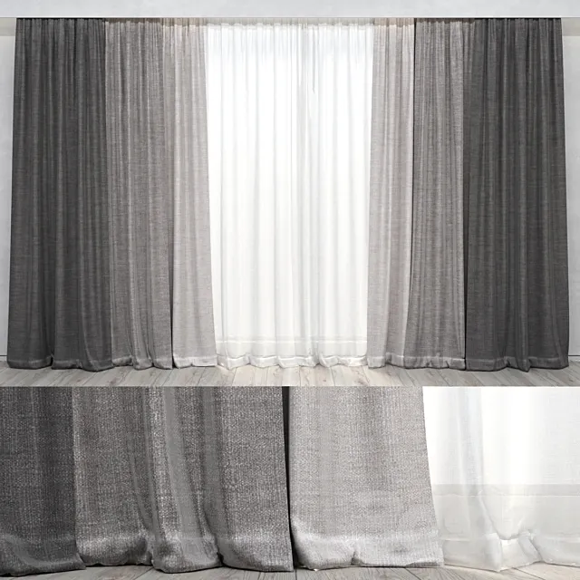 Curtains 01 3D Model Curtains 01 3D Model