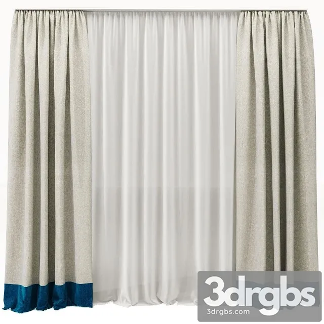 Curtains 011 3D Model Download