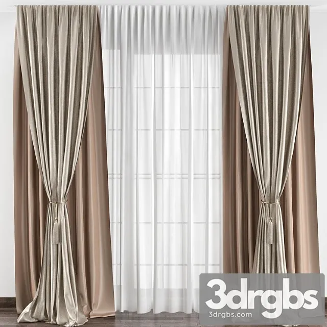 Curtains 033 3D Model Download
