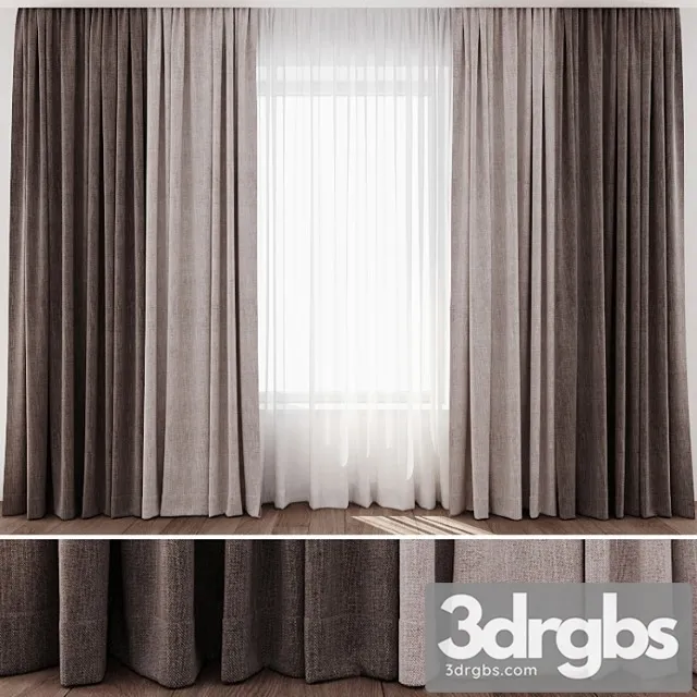 Curtains 04 3 3D Model Download