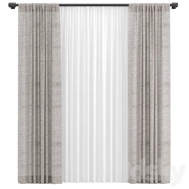 Curtains 04 3D Model Curtains 04 3D Model